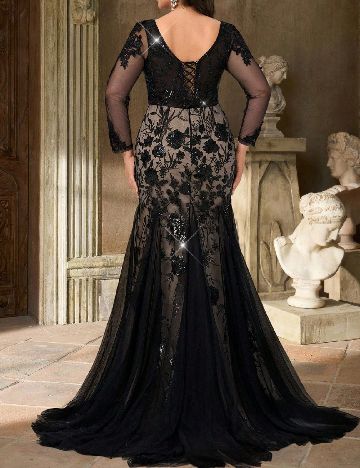 Rochie lunga SHEIN CURVE, negru