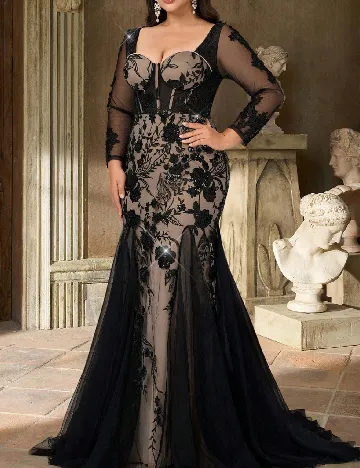 Rochie lunga SHEIN CURVE, negru