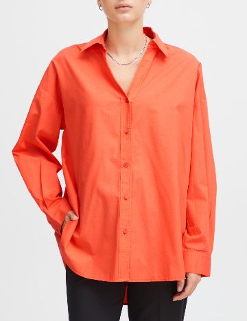 Camasa Oversize Ichi, portocaliu