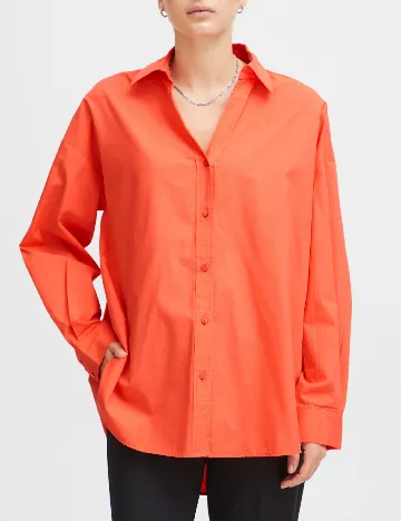 Camasa Oversize Ichi, portocaliu