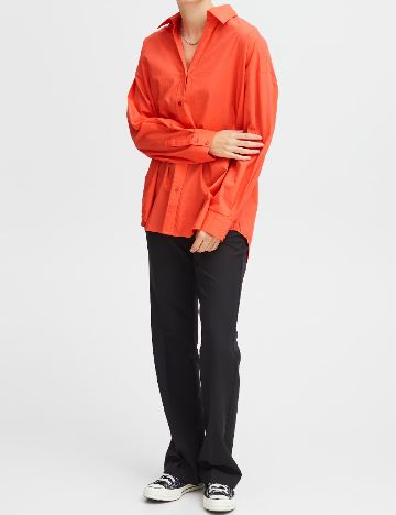 Camasa Oversize Ichi, portocaliu
