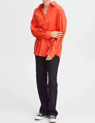 Camasa Oversize Ichi, portocaliu