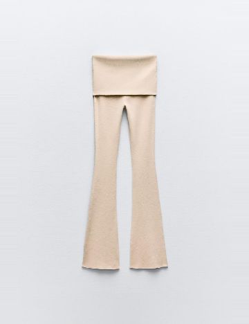 Pantaloni Zara, crem