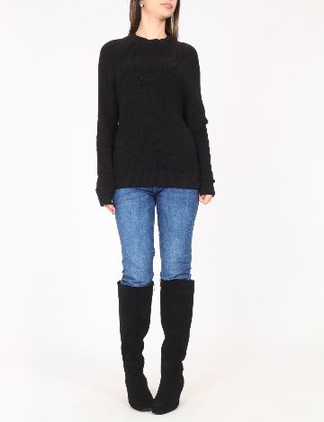 Bluza Pull&Bear, negru