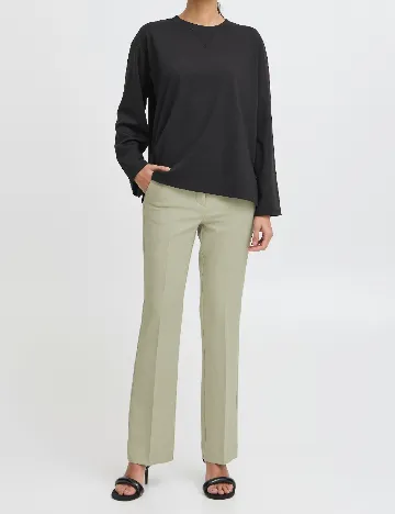 Pantaloni Ichi, verde