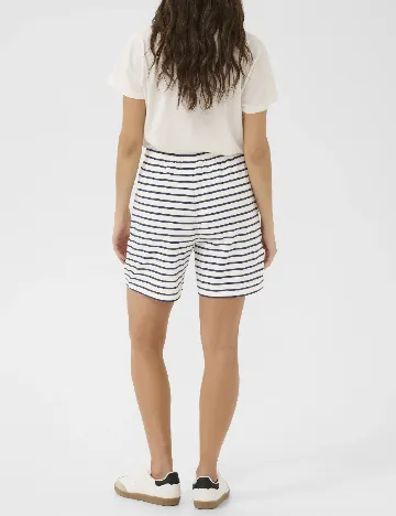 Pantaloni scurti Cream, alb/albastru