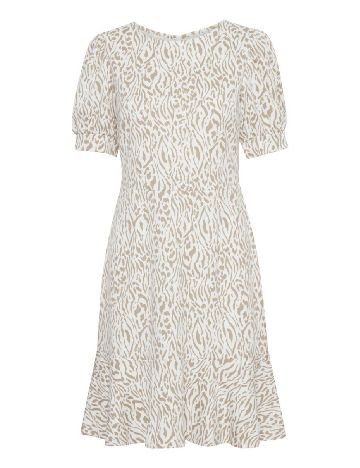 Rochie medie Ichi, crem