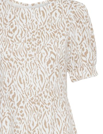 Rochie medie Ichi, crem