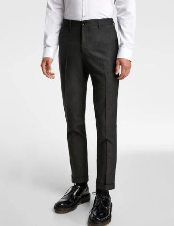 Pantaloni Zara, gri inchis