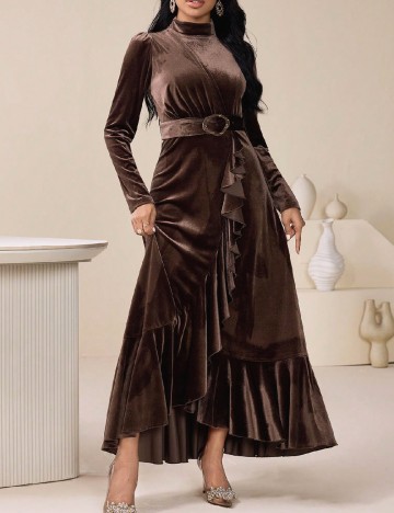 Rochie lunga SHEIN, maro