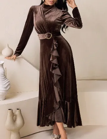 Rochie lunga SHEIN, maro