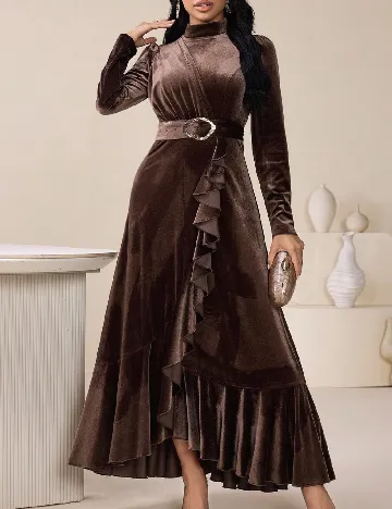 Rochie lunga SHEIN, maro