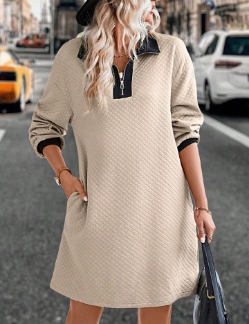 Rochie scurta SHEIN, crem