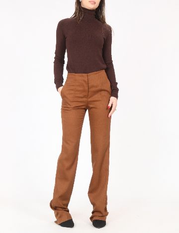 Pantaloni Zara, maro