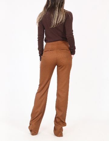 Pantaloni Zara, maro