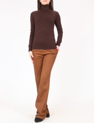 Pantaloni Zara, maro