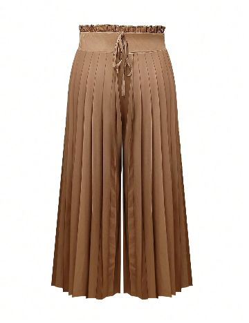 Pantaloni SHEIN CURVE, maro