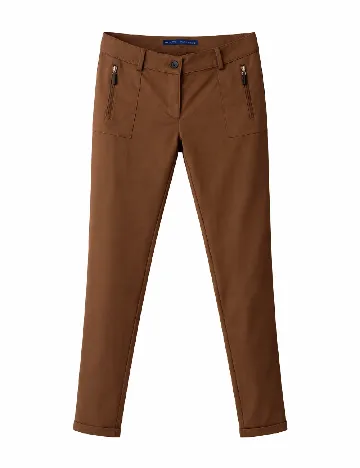 Pantaloni Zara, maro