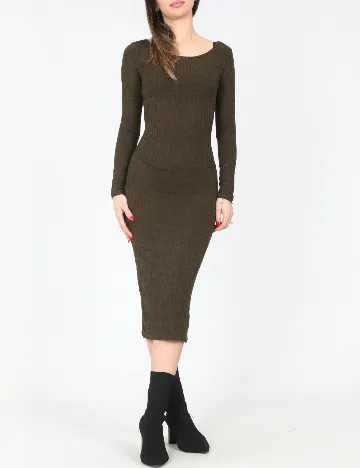 Rochie medie Bershka, verde