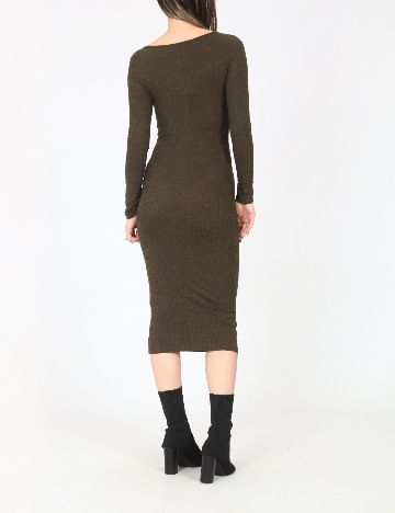 Rochie medie Bershka, verde