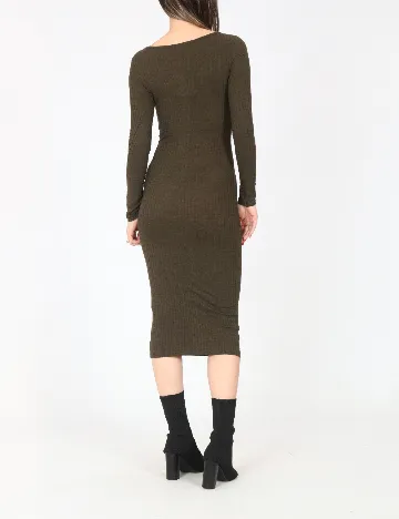 Rochie medie Bershka, verde