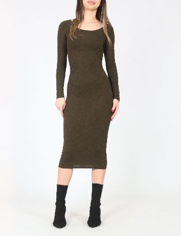 Rochie medie Bershka, verde