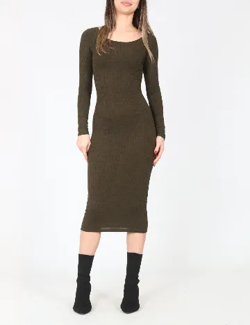 Rochie medie Bershka, verde