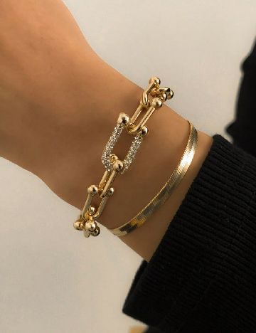 Set Bratari SHEIN, auriu