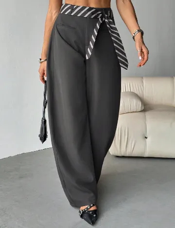 Pantaloni SHEIN, gri inchis