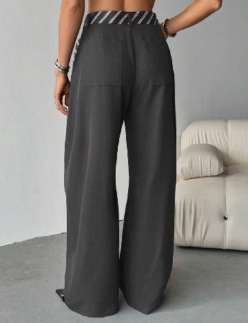 Pantaloni SHEIN, gri inchis