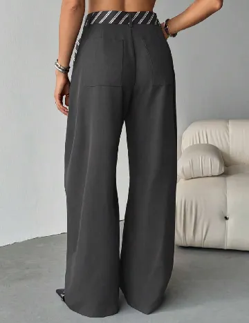 Pantaloni SHEIN, gri inchis