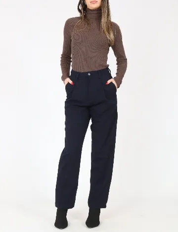 Pantaloni Zara, bleumarin