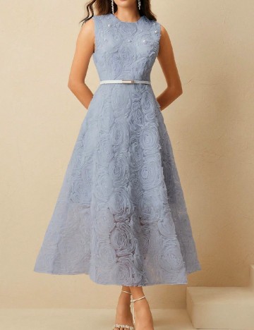 Rochie medie Anewsta, albastru