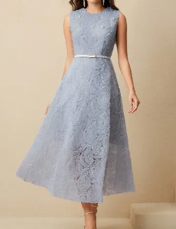 Rochie medie Anewsta, albastru