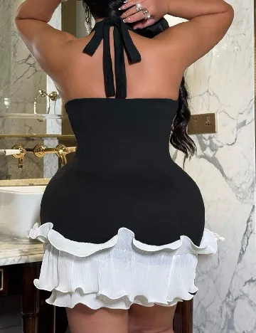 Rochie scurta SHEIN CURVE, negru