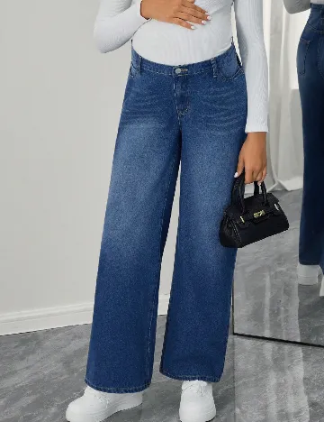 Blugi SHEIN Maternity, albastru