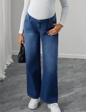 Blugi SHEIN Maternity, albastru