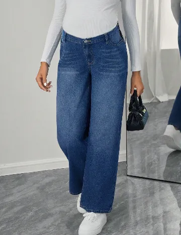 Blugi SHEIN Maternity, albastru