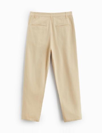 Pantaloni Zara, crem