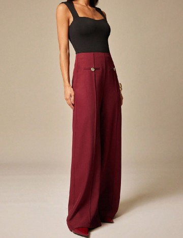 Pantaloni SHEIN, grena