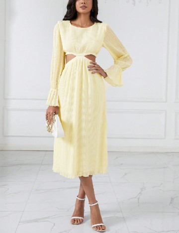 Rochie medie SHEIN, galben