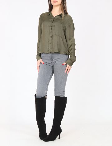 Camasa Bershka, verde