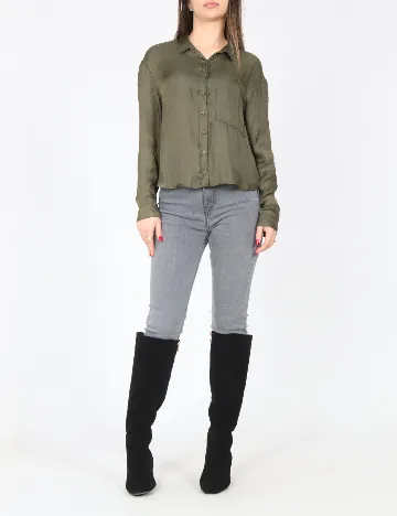 Camasa Bershka, verde