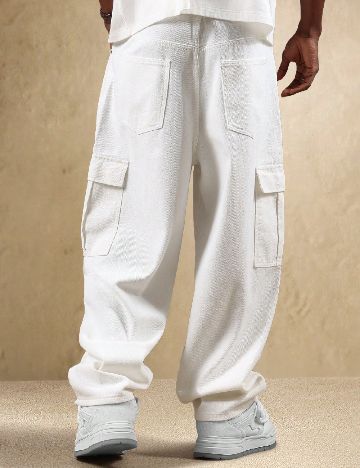 Pantaloni SUMWON, alb