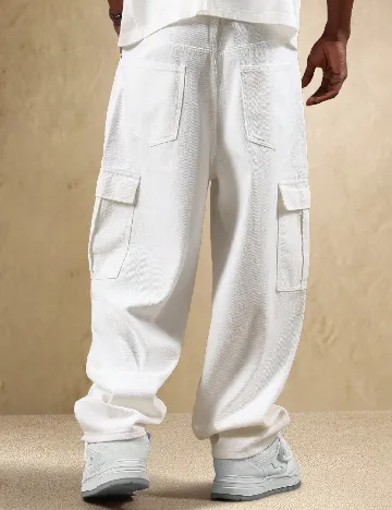 Pantaloni SUMWON, alb