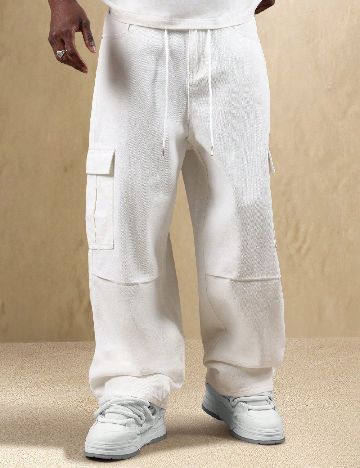 Pantaloni SUMWON, alb