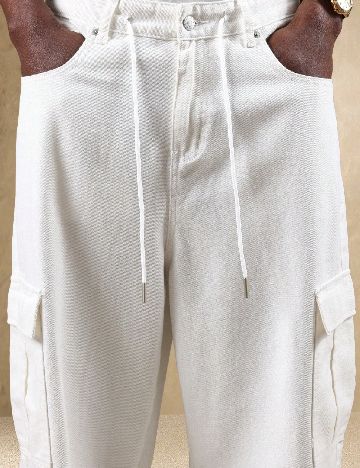 Pantaloni SUMWON, alb