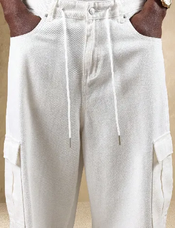 Pantaloni SUMWON, alb