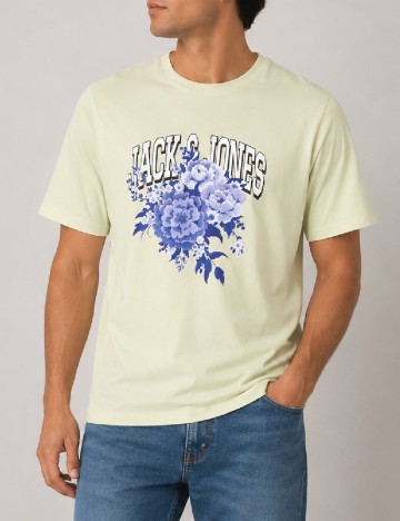 Tricou Jack&Jones, crem