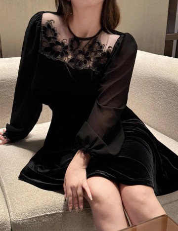 Rochie scurta SHEIN CURVE, negru